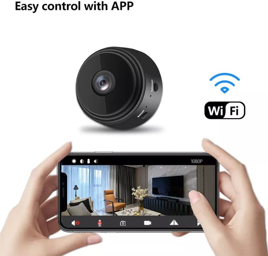 Mini cámara espía Full HD 1080P con visión nocturna y detección de  movimiento, cámara deportiva súper grabadora de video, videocámara pequeña,  mini