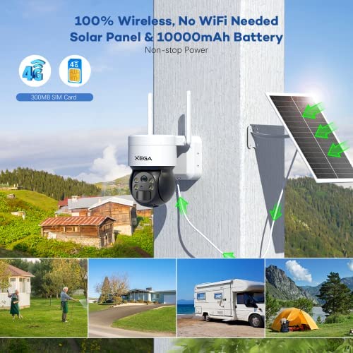 Cámara Vigilancia Exterior WiFi Solar 2.5K IP66 Visión Nocturna