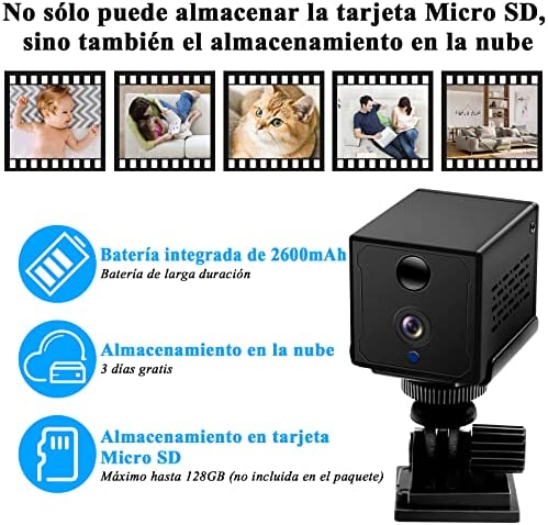 Mini Camara Espia 4k - Almacenamieto en la nube 