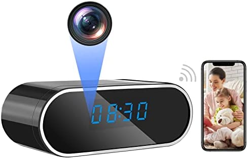 ZGSZ WiFi Cámara Oculta, 120° Mini WiFi Cámara Espía HD 1080P Reloj WiFi Cámara Oculta Apoyo WiFi 2.4Ghz / 5Ghz con Visión Nocturna y Detección de Movimiento