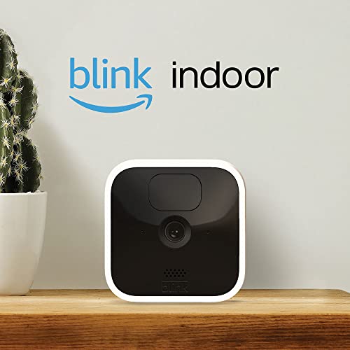 Blink Indoor | Cámara de seguridad HD inalámbrica con 2 años de autonomía, detección de movimiento, audio bidireccional, compatible con Alexa | 4 cámaras