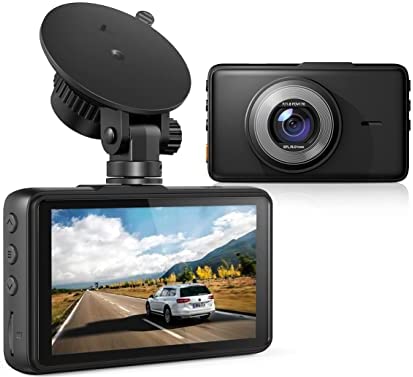 Dashcam Cámara de Coche, 1080P Full HD Visión Nocturna Cámara Vigilancia para Coche con Modo de Estacionamiento, Gran Ángulo 170°, Detección de Movimiento, Sensor G, Grabación en Bucle, WDR