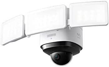 eufy security Cámara Vigilancia WiFi Exterior Floodlight CAM 2 Pro, Función de Giro e inclinación de 360°, 2K Full HD, iluminación Inteligente, Impermeable, IA en el Dispositivo, sin Tarifa mensual