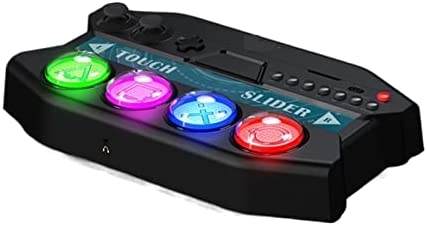 COSARU Accesorios de Juego Controlador de Juego PG-P4016 PS4 PS5 con luz LED de Barra táctil Compatible con Sony Playstation 4 Game Hatsune Miku/Diva Future Tone DX