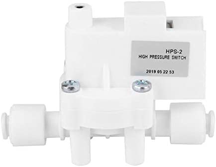 Jadeshay 1/4" DC 24V 0.25Mpa Interruptor de Alta presión for la Bomba de Agua del RO Fitlers Osmosis Inversa Tanque de Agua Purificador