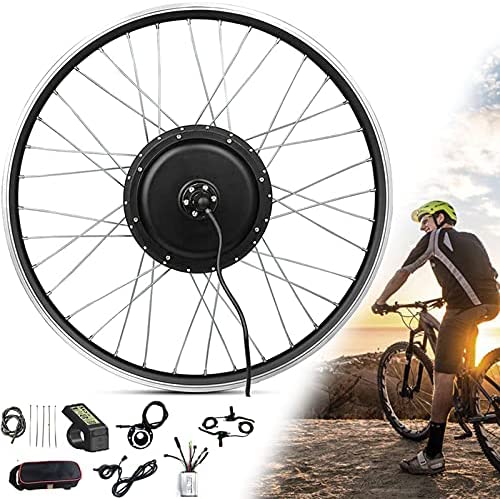 Auto parts Kit de conversión de Bicicleta eléctrica 20"/ 24" / 26"/ 27,5" / 28"/ 29" / 700C Cassette de Rueda Trasera Kit de Bicicleta eléctrica Ebike con Pantalla LCD,36V/250W-20inch