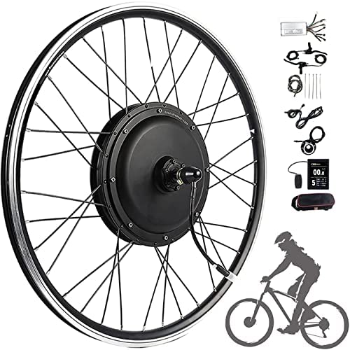 20"/ 24" / 26"/ 27,5" / 28"/ 29" / 700c Kit de conversión de rueda delantera de bicicleta eléctrica Kit de bicicleta eléctrica Kit de conversión de bicicleta eléctrica Ebike ,36V/250W-27.5inch