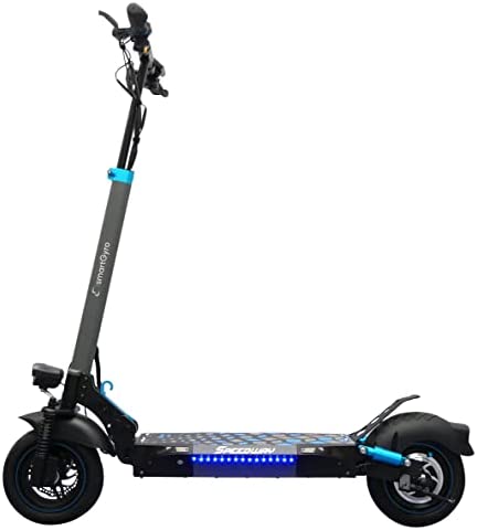 SMARTGYRO Speedway - Patinete Eléctrico para Adultos con motor de 500W 48V, Batería 12.500 mAh, Doble suspensión, Frenos de Disco, 4 Intermitentes, Scooter, Vel. máxima de 25 Km/h