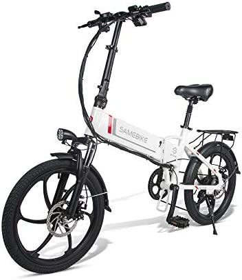 SAMEBIKE 2lvxd30 Bicicleta eléctrica 48v10.4ah Bicicleta eléctrica Plegable con Shimano 7 Velocidad niños y Adultos