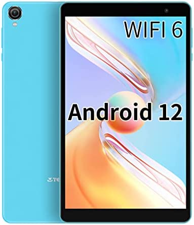 TECLAST Tablet 8 Pulgadas Android 12 WiFi 6 Bluetooth 5.0 P80T 3GB RAM 32GB ROM (TF 512GB) HD 1280 * 800 Quad Core 1.6GHz Cámara Doble, Azul