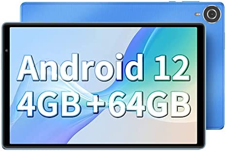 TECLAST P25T Tablet 10.1 Pulgadas Android 12 4GB RAM+64GB ROM(1TB TF),Octa Core 1.8GHz/Google GMS/WiFi 6/Bluetooth 5.0/GPS/Dobles Cámaras/Type C/OTG/Face ID/Azul
