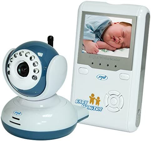 Vigilabébé inalámbrico, Video Baby Monitor PNI B2500 2.5" Pantalla 320P, cámara de video alimentada por batería, comunicación bidireccional