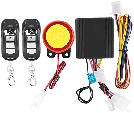 Alarma de motocicleta - Sistema de alarma de seguridad antirrobo inalámbrico universal para motocicleta de 12 V con 2 controles remotos