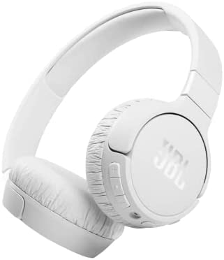 JBL Tune 660NC Auriculares supraaurales inalámbricos con bluetooth y cancelación de ruido, Sonido Pure Bass, hasta 44h de música de música continua, color blanco