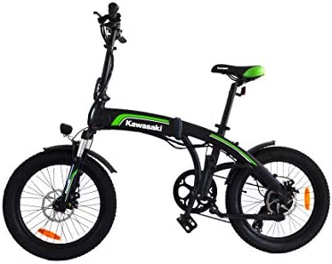 Amercook Bicicleta Eléctrica Plegable Kawasaki 20 Fat