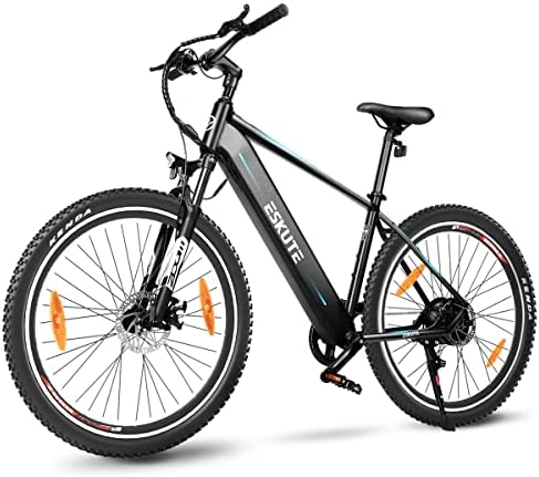 ESKUTE Bicicleta Electrica Netuno 27,5", Ebike para Adulto con Batería Samsung Cell 36V 14,5Ah, E-MTB con Motor Bafang 250W, Bici Electrica con Autonomía hasta 120 km Adecuada para los 160 cm+