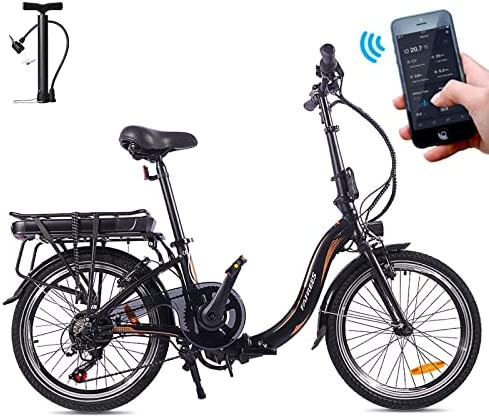 Fafrees Bicicleta eléctrica plegable 20F054 20 pulgadas batería 36 V/10 AH, plegable bicicleta eléctrica plegable para hombre, motor de 250 W, bicicletas eléctricas para mujer adulta, bicicleta plegable 120 kg, bicicleta eléctrica 25 km/h Shimano 7