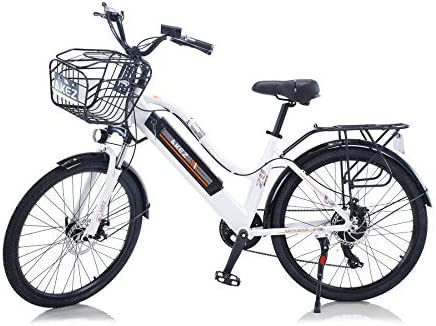 Hyuhome Bicicletas eléctricas para mujeres adultas, 26" 36V 10A bicicleta eléctrica Bicicletas desmontable de iones de litio bicicleta eléctrica de montaña para viajes en bicicleta al aire libre