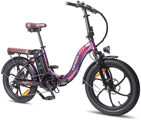 Fafrees Oficial Bicicleta Electrica Plegable, 36V 18AH Batería de Grado Automotriz 21700 Asistencia de Pedal 120-150KM Ebike, 20 * 3.0 Pulgadas Bicicleta Electrica Montaña Adulto 250W, F20 Pro