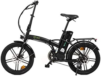 Bicicleta eléctrica Urbana, Youin Tokyo, Plegable, Ruedas de 20", autonomía hasta 40 km, Cambio de Marchas Shimano 7 velocidades