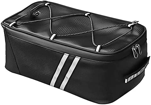 Bolsa Maletero de Ciclismo, Bolsa Trasera Impermeable para Bicicleta, Bolsa para Bicicleta Eléctrica, Bolsa Alforja para Bicicleta, Bolsa para Asiento de Bicicleta, para Bicicleta (Negro)