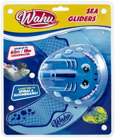 WAHU Gliders Tiburón. Animales acuáticos. Boomerang submarino para carreras bajo el agua. Edad 5+, color azul (Goliath 920670)