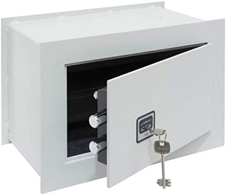 ARREGUI Ideal 5 271320 Caja fuerte de empotrar a pared con cerradura de llave, Caja de Seguridad para casa y hogar, fácil de usar, 23 x 35 x 20 cm, 10 L