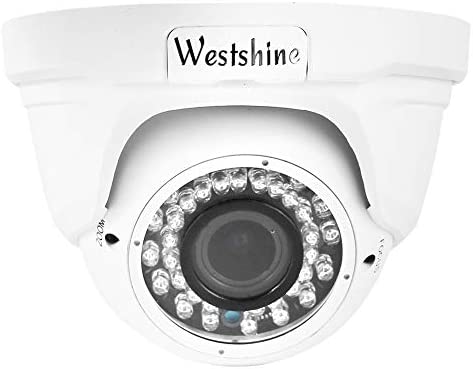 Westshine 1080P Dome Cámara Exterior de Vigilancia CCTV Domo Cámara de Seguridad, HD 1/3” CMOS 2.8-12mm Gran Angular Lente 36 Leds Infrarrojos 100ft Visión Nocturna