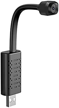 1080P Mini WiFi USB Cámara de Seguridad, U22 HD Cámara de detección de Movimiento con visión Nocturna, Cámara Oculta Ángulo de 360 ° Ajustable, Visualización remota para Oficina casa en Interiores