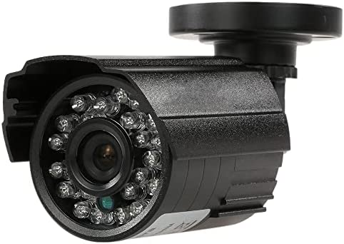 HAOTING 1200TVL Bullet CCTV Cámara de Vigilancia, Impermeable Metal Cámara de Seguridad, con 1/3inch CMOS Sensor, Visión Nocturna, Plug and Play
