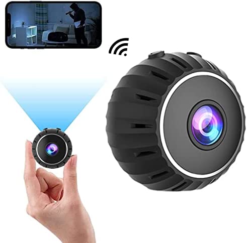 Mini cámaras espía oculta 1080P HD cámara inalámbrica con visión nocturna detección de movimiento, cámara WiFi seguridad en el hogar