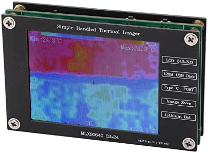 Okuyonic Cámara Infrarroja con Cámara Termográfica, Cámara Termográfica Digital Multifuncional con Temperatura de Visualización para Uso Industrial