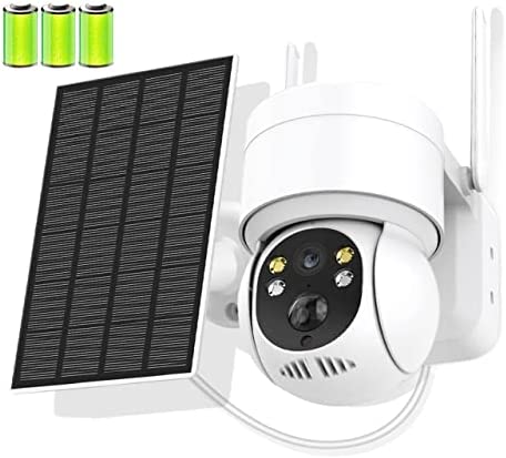 Cámara de seguridad para el hogar Cámara solar Wifi al aire libre 1080P PIR Detección humana Vigilancia inalámbrica Cámaras IP con panel solar 7800mAh Batería de recarga ( Color : 1080P Add 32GB Card