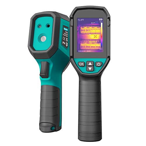 MiLESEEY Cámara térmica TR120 Cámara térmica portátil 3,5 pulgadas pantal LCD, Recargable, 6 paletas, con seguimiento automático de frío and puntos calientes