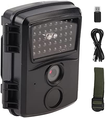 RiToEasysports Cámara Trail, videocámara de Caza de Alta definición 1080P 12MP con visión Nocturna para monitoreo de Vida Silvestre Seguridad en el hogar