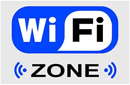 New - Cartel de señalización - WI-FI Zone - Adhesivo extra resistente, panel de forex, panel de aluminio (20 x 31 cm)