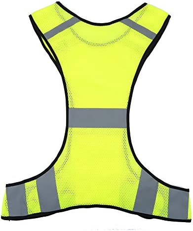 Chaleco de Seguridad de Alta Visibilidad (200m) con Bolsillos - Chaleco Reflectante, 2 Colores (Color : Lime)