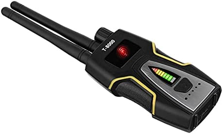 Detector de radares Anti-Spy Wireless RF Detector de señal GPS Buscador de cámara para lente oculta Dispositivo de audición G-S-M T8000 (Oro) Rápido y estable
