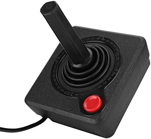 Controlador de Joystick, Joystick analógico clásico Retro, Controlador de Juego de Joystick de Lucha con Cable de 9 Pines, Control de Juego 3D para Atari 2600/7800
