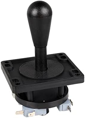 EG STARTS American Style Arcade Competition 2Pin Joystick negro conmutable desde 8 modos de funcionamiento manija elíptica negra precisión de 8 vías (4.8 mm) terminal