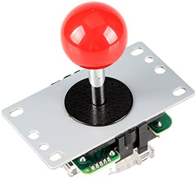 EG STARTS Arcade Classic Competition 5 Pin Stick 5P Rocker 8 Maneras Joystick para PC Xbox 360 PS2 PS3 Juegos KOF SNK Arcade DIY Kit Parts Mame Jamma Machine Gaming (Rojo)