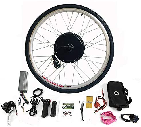 PIOJNYEN Kit de conversión para bicicleta eléctrica, 36 V 250 W, motor delantero, rueda delantera, pedelec, motor eléctrico, motor eléctrico, 28 pulgadas