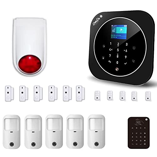 Kit de alarma inalámbrica para el hogar, WiFi 2,4 GHz, GSM, kit Dadvu DV-2ATP2, combinador telefónico, 100 zonas, aplicación Smart Life (Tuya), compatible con Google Home y Alexa