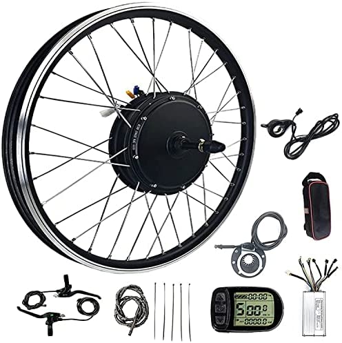 48V 250/350/500/1000/1500W Kit de Conversión para Bicecleta Eléctrica Kit de Conversión de Bicicleta Electric para rueda trasera 20", 24", 26", 27,5", 28", 29", 700c Bike Conversion Kit,1500W-26in