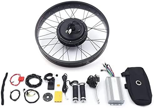 SHZICMY Kit de conversión de bicicleta eléctrica para nieve de 26 pulgadas, 48 V, 1500 W, kit de conversión con pantalla LCD