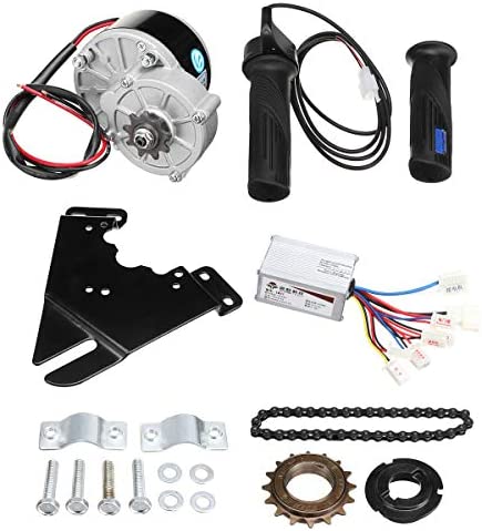 C-FUNN Kit De Controlador De Motor De Scooter De Conversión De Bicicleta Eléctrica De 24 V 250 W para Bicicleta Ordinaria De 20-28 Pulgadas