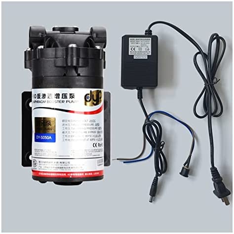 Kit de filtración de ósmosis inversa Filtro de agua DC24v bomba de refuerzo de agua de alta presión con transformador DC24v 1.5A for máquina 50/75GPD aumento de presión del sistema RO