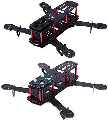 Kit de Marco para Drones con Tornillos, 2 Tipos 250MM Quadcopter FPV Kit de Marco para Aviones no tripulados para QAV250(Fibra de Carbon)