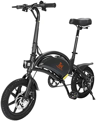 Kugookirin V1 Bici Eléctrica, 14" Bicicleta Eléctrica Plegable con Batería 48V 7,5Ah, 25 km/h, App, Bicicleta Ciclomotor LCD, Bicicleta Eléctrica Unisex Adulto City E-Bike, Bicicleta Eléctrica