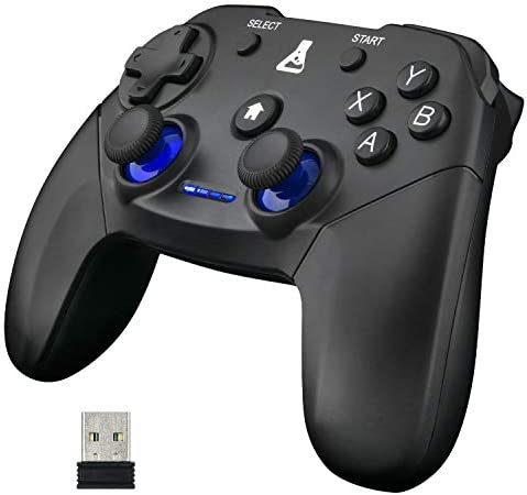 The G-Lab K-Pad Thorium Mando Gaming PC & PS3 con USB - Vibración Incorporada - Joystick para PC con Windows XP-7-8-10, PS3, Android (Inalambrico)